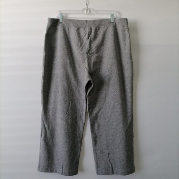 Chico's Zenergy Womens Gray High Waist Elastic Waist Crop Trouser Pants Size 16 - Picture 3 of 6